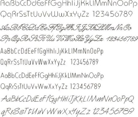 cnc single line fonts